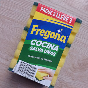 esponja cocina doble uso x 10 un
