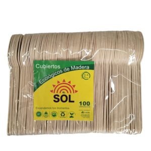 cuchara madera x 100 und