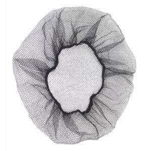 gorro malla negra x 100 un